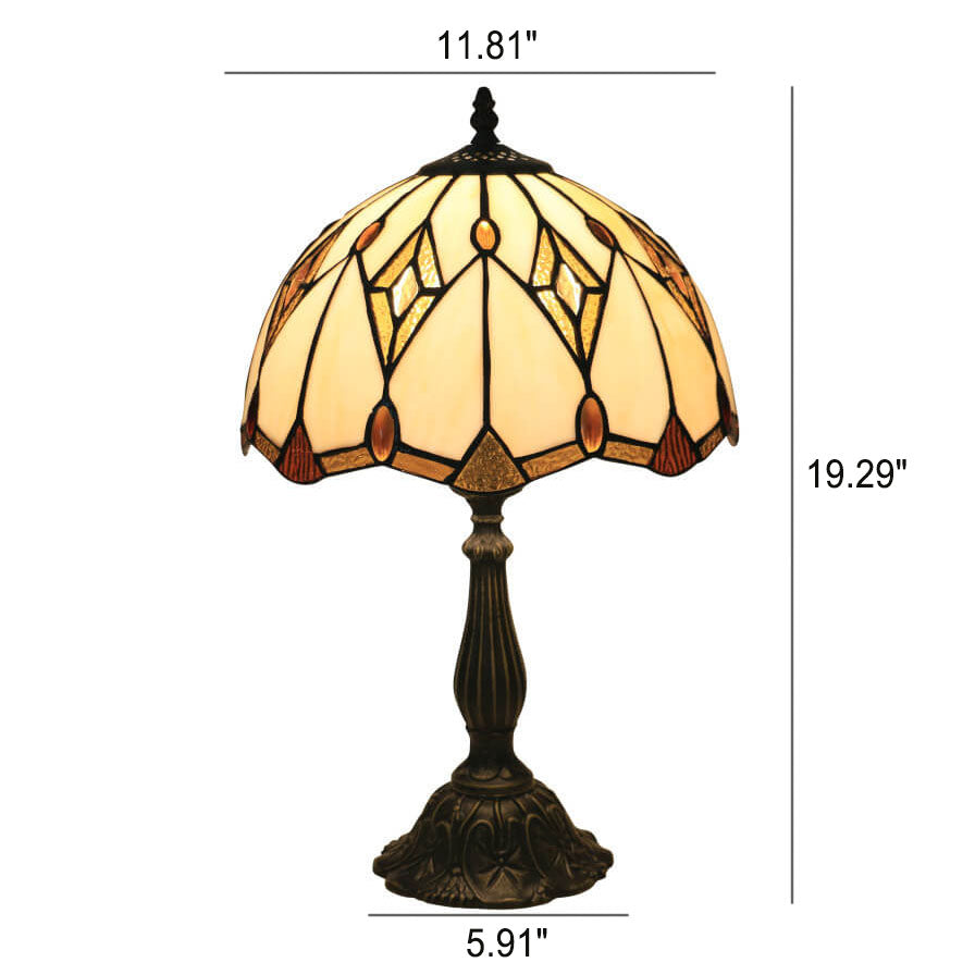 Baroque Gems Dome Stained Table Lamp