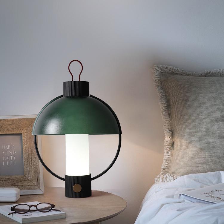Round Dome Cylinder Aluminum Table Lamp