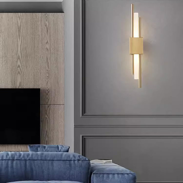 Iron Acrylic Strip Bedside Wall Lamp