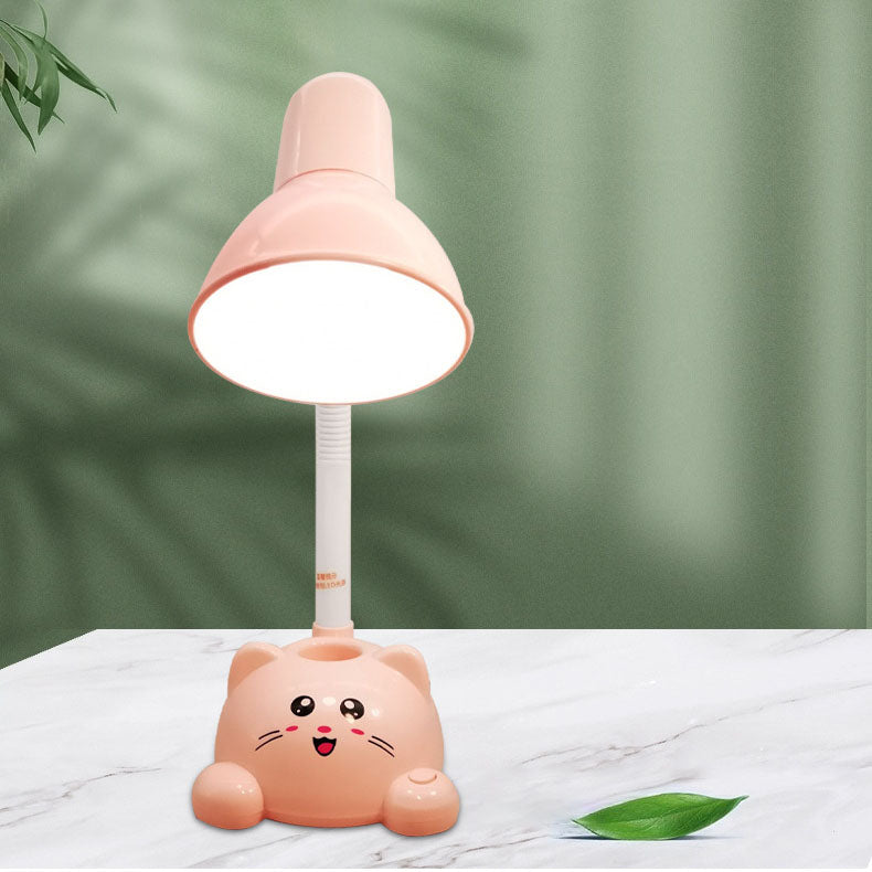 Cartoon Cat Student Eye Table Lamp