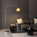 Contemporary Scandinavian Glass Round Floor Lamp