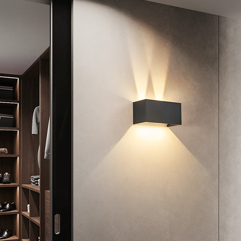 Aluminum Square Flat Beam Wall Lamp