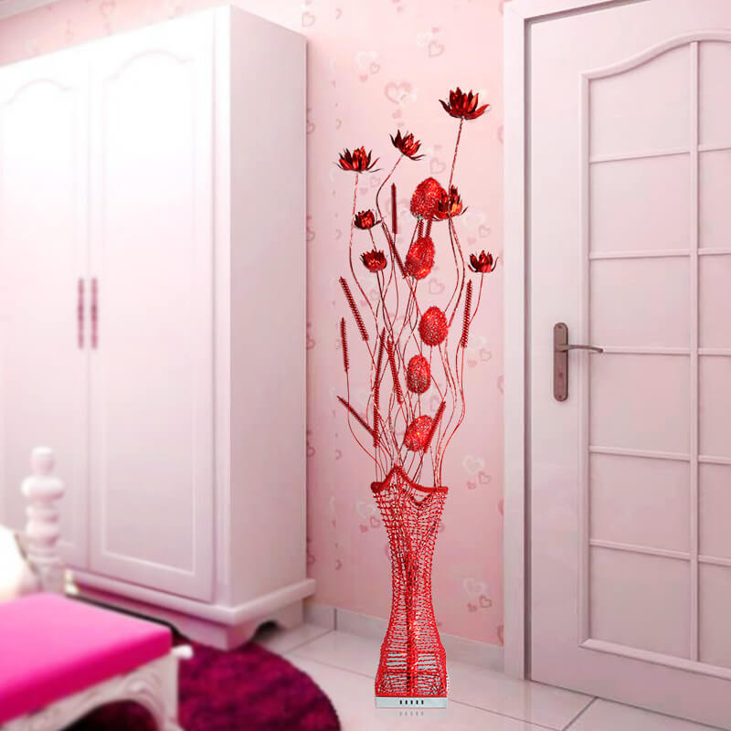 Romantic Handmade Lotus Flower Floor Lamp