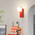 Cream Iron Cuboid Displaceable Wall Lamp