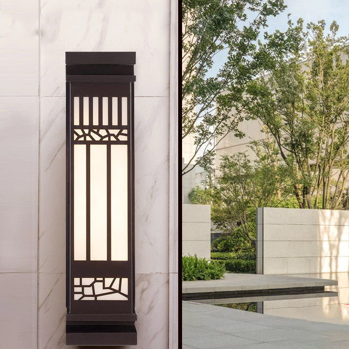 Imitation Marble Rectangular Outdoor Light
