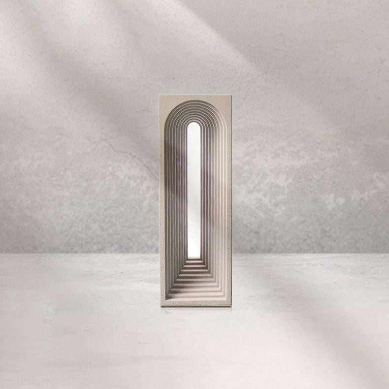 Rectangular Cement Table Lamp