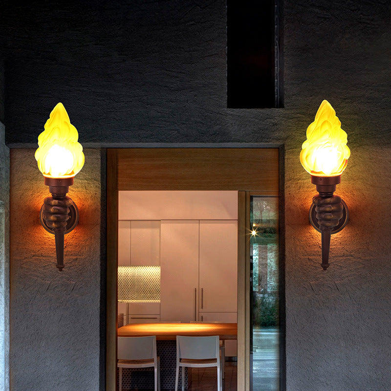 Hand Held Torch Aluminum Outdoor Light