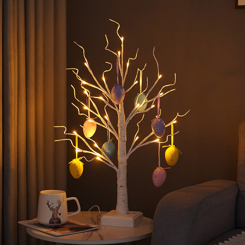 Easter Egg Decorated Tree Table Lamp