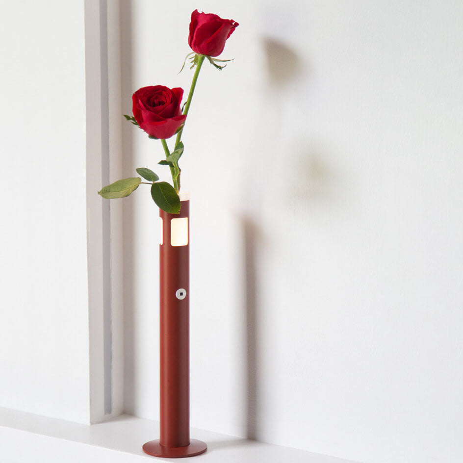 Cylinder Vase Aluminum Acrylic Table Lamp