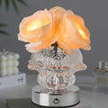 Decorative Rose Metal Glass Table Lamp