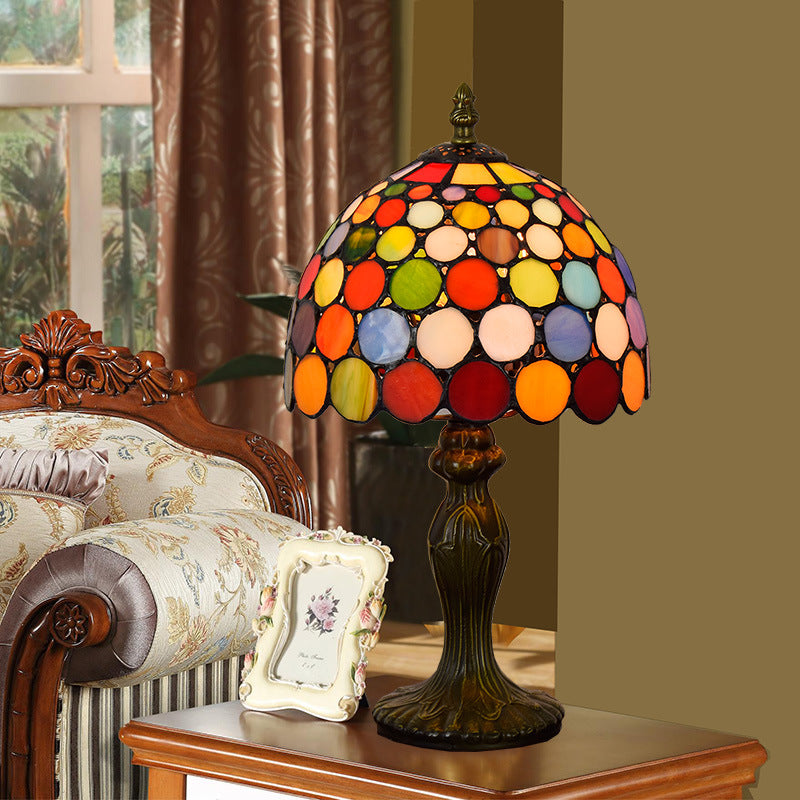 Dome Aluminum Glass Living Table Lamp