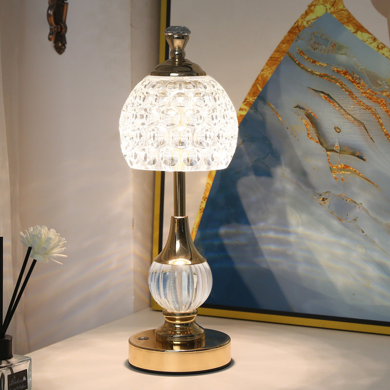 Pineapple Metal Acrylic Bedroom Table Lamp
