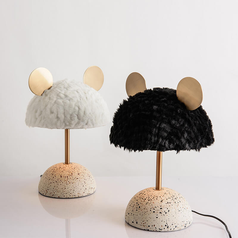 Mouse Plush Terrazzo Hardware Table Lamp
