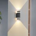 Aluminum Cylinder Up Down Outdoor Light