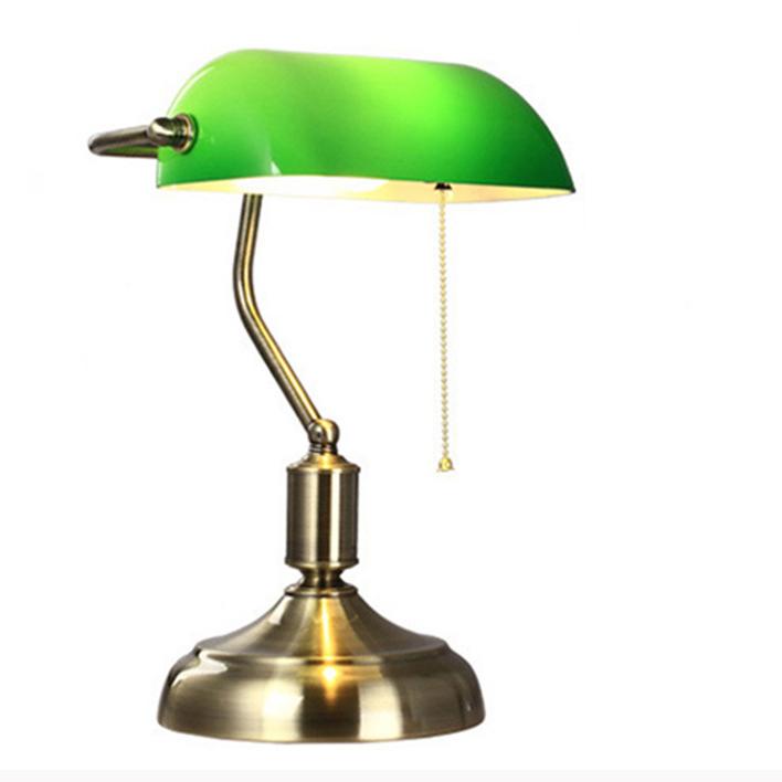 Green Glass Zipper Switch Table Lamp