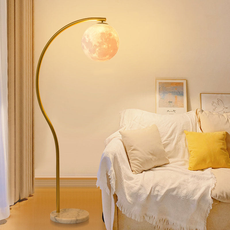 Iron Marble Floor Lamp