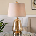 Vase Glass Fabric Table Lamp