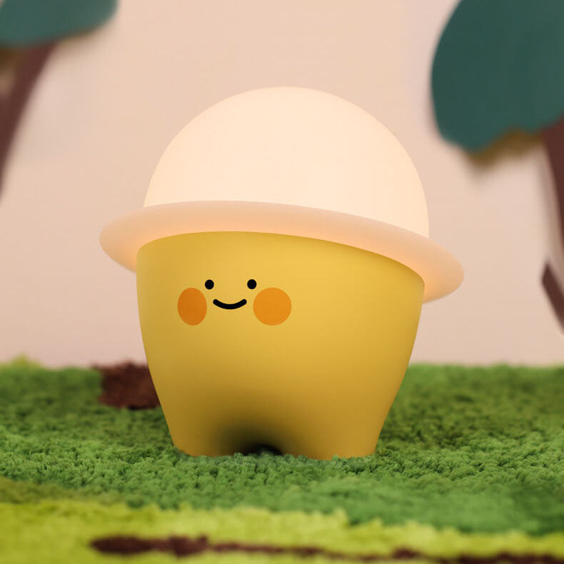 Cute Emoji Silicone Night Table Lamp