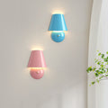 Cream Trapezoidal Round Iron Wall Lamp