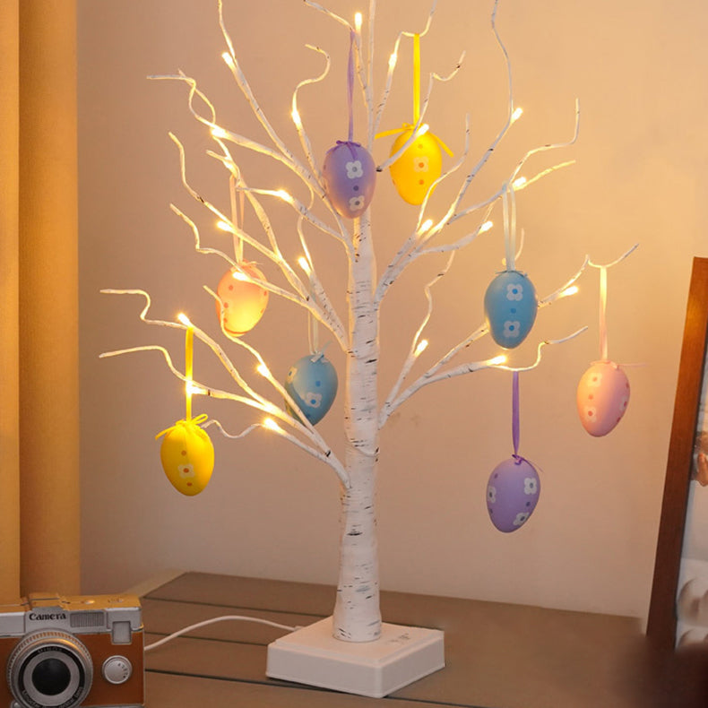 Easter Egg Decorated Tree Table Lamp