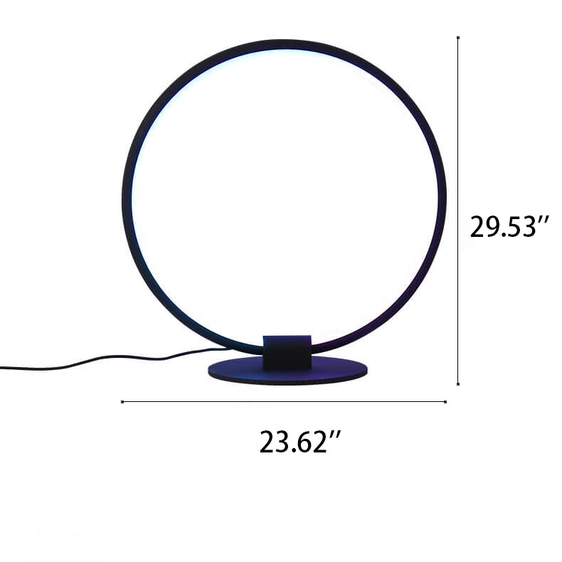 Acrylic Ring Design RGB Table Lamp