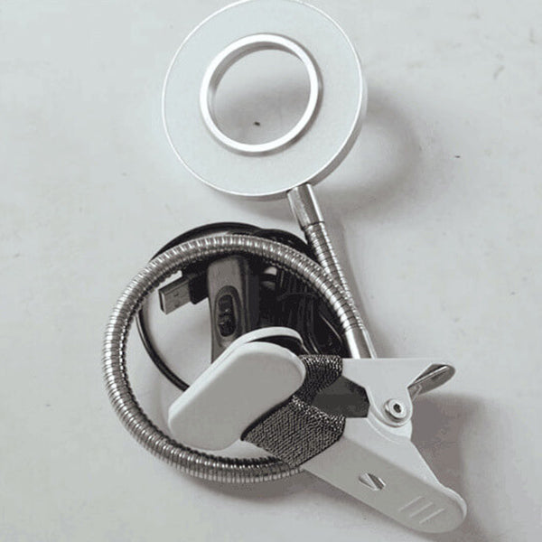 Hose Button Reading Clip Table Lamp
