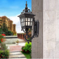 Square Lantern Carved Outdoor Light