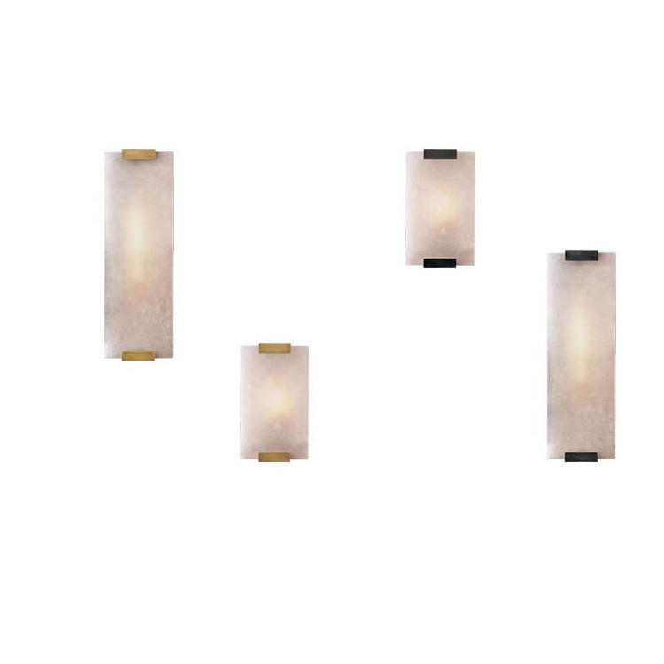 Copper Marble Strip Design 3-Light Wall Lamp
