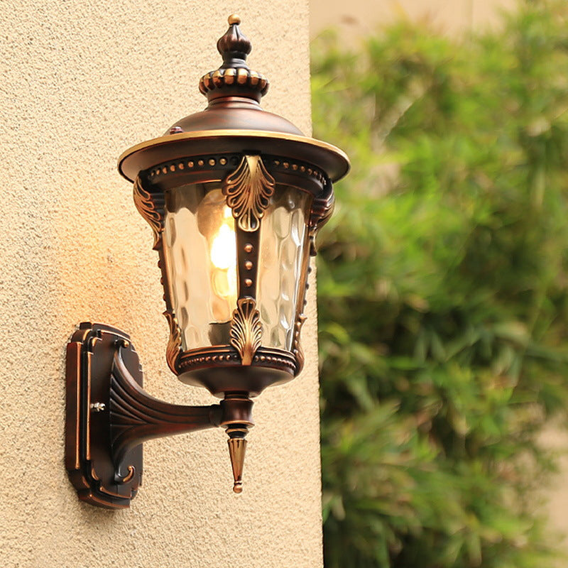 Cylinder Quadrilateral Aluminum Glass Outdoor Light