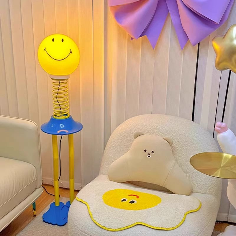 PVC Iron Smile Cartoon Floor Lamp
