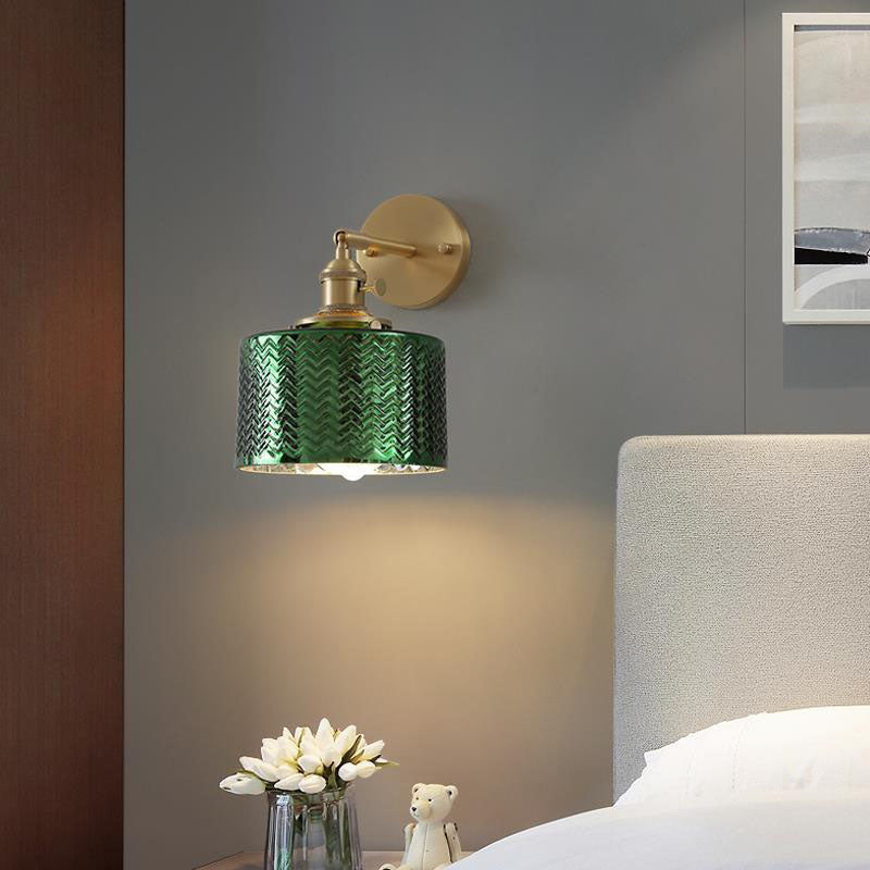 Brass Cylinder Wall Lamp