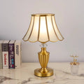 Brass Water Pattern Glass Table Lamp