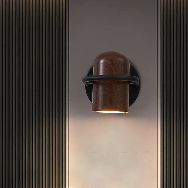 Personality Wrought Iron Cylinder Wall Lamp