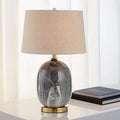 Round Vase Ceramic Fabric Table Lamp