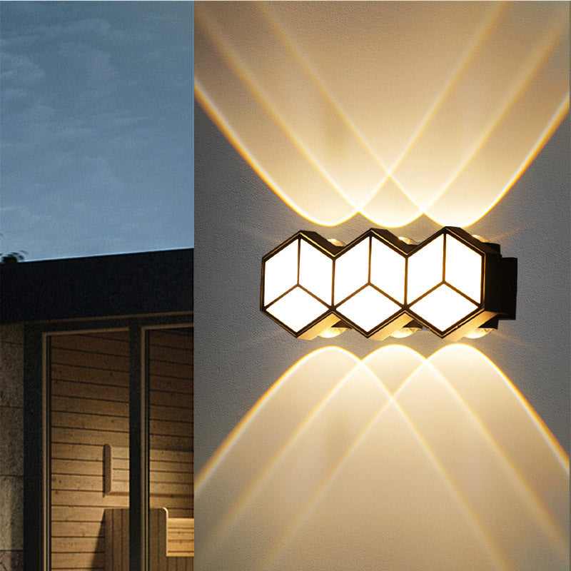 Aluminum Acrylic Lozenge Patio Outdoor Light