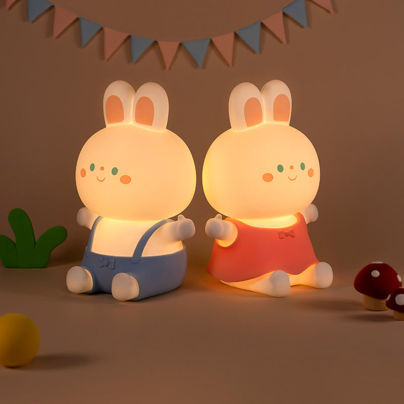 Cartoon Rabbit Silicone Rechargeable Table Lamp