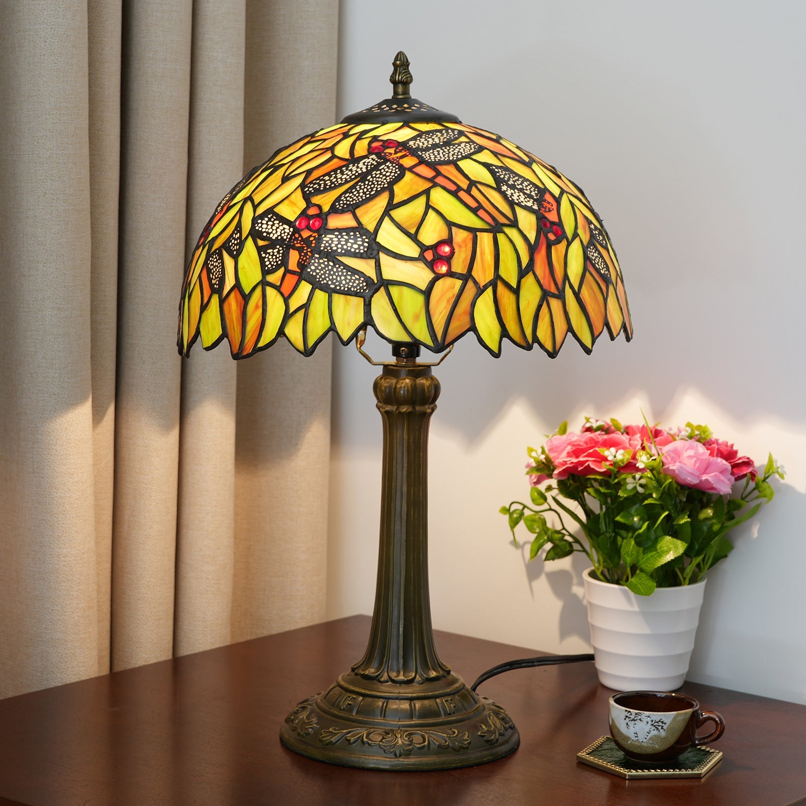 Cylinder Half Round Disc Table Lamp