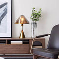 Triangle Hardware Glass Bedroom Table Lamp