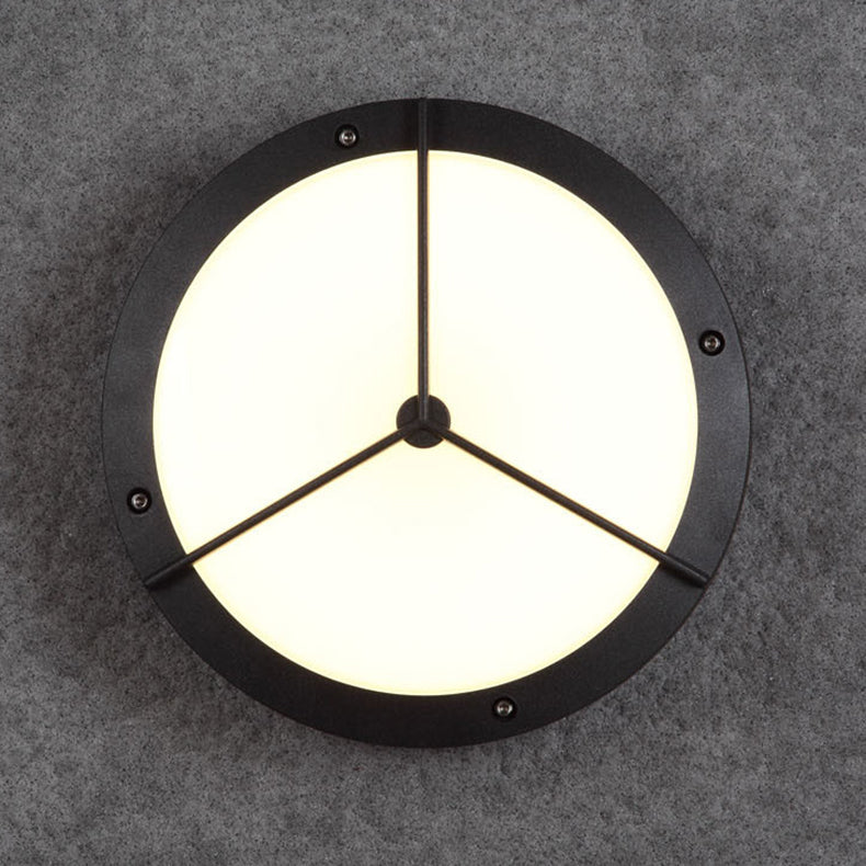 Aluminum Acrylic Circle Round Outdoor Light