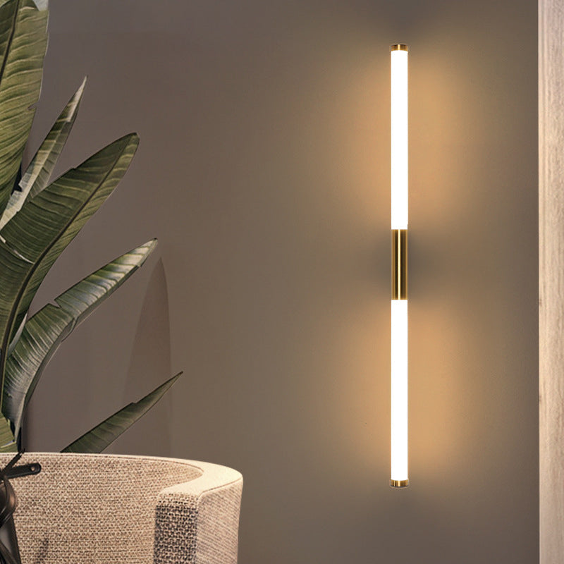 Long Cylinder Rectangle Iron Wall Lamp