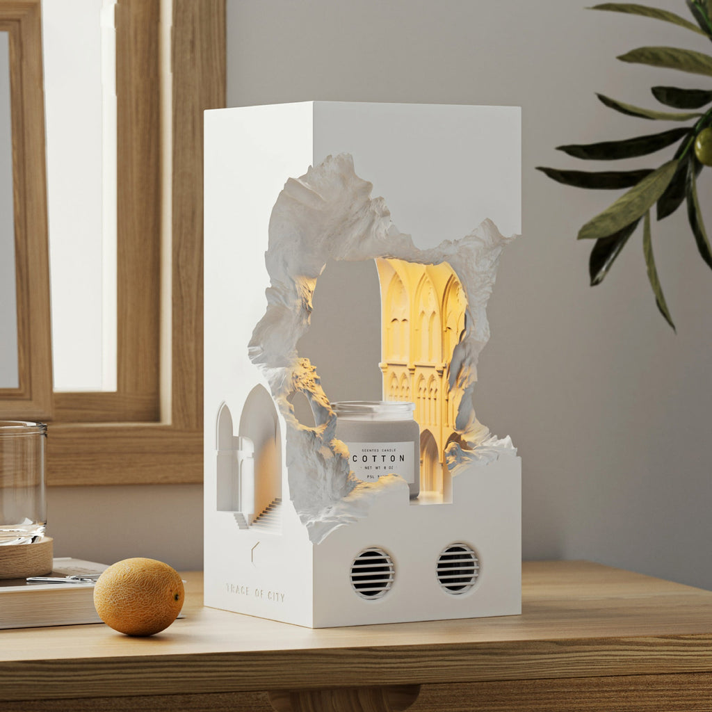 Notre Dame Cement Melting Table Lamp