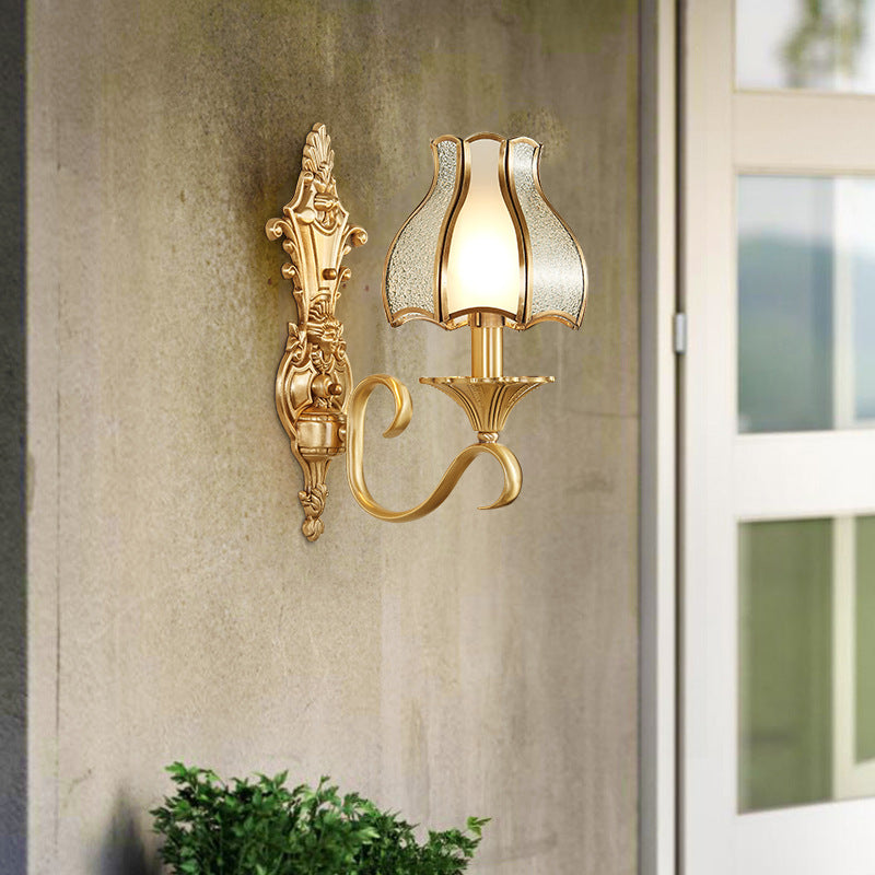 Copper Glass Wall Lamp