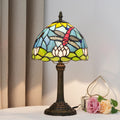 Glass Resin Dome Dragonfly Table Lamp