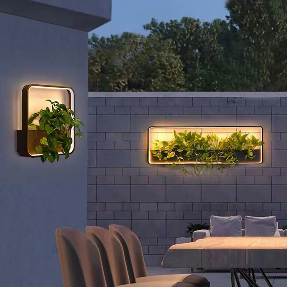 Aluminum Stainless Steel Square Outdoor Light