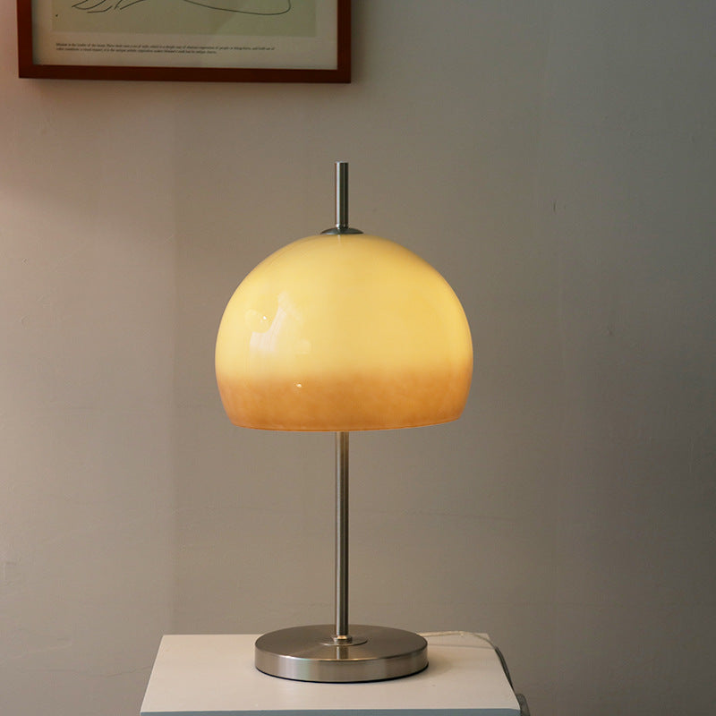 Semi-circular Glass Study Table Lamp