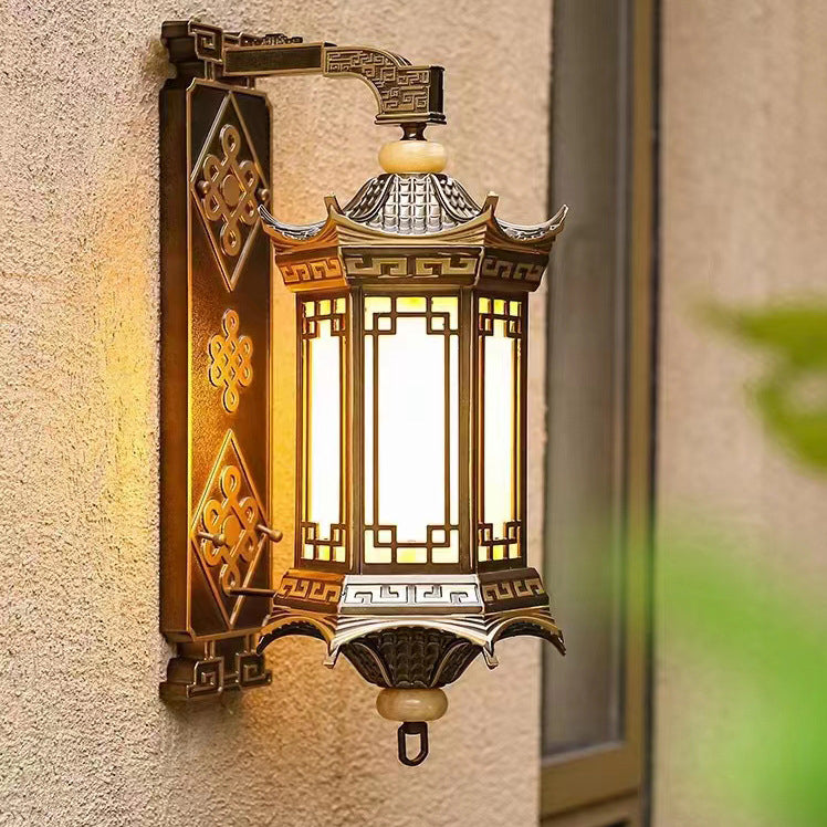 Aluminum Octagonal Pavilion Imitation Outdoor Light