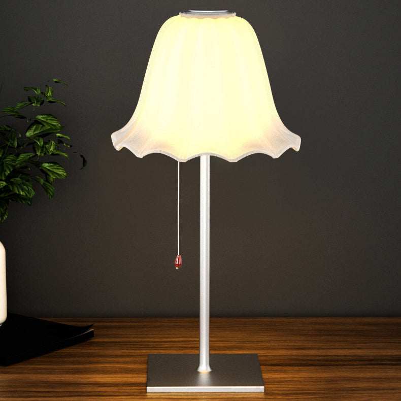 Flower Aluminum Glass Bedroom Table Lamp
