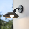 Round Iron Patio Outdoor Light