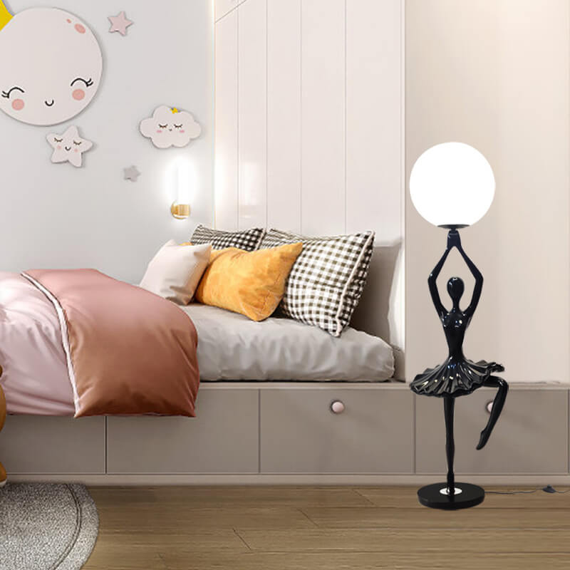 Ballet Girl Shape Orb Floor Lamp
