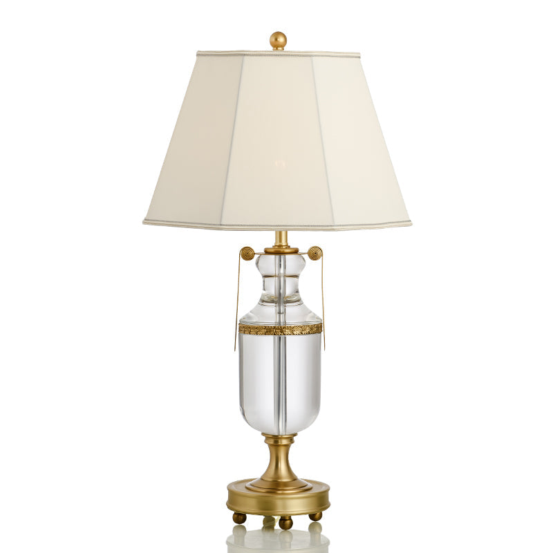 Octagonal Full Copper Crystal Table Lamp
